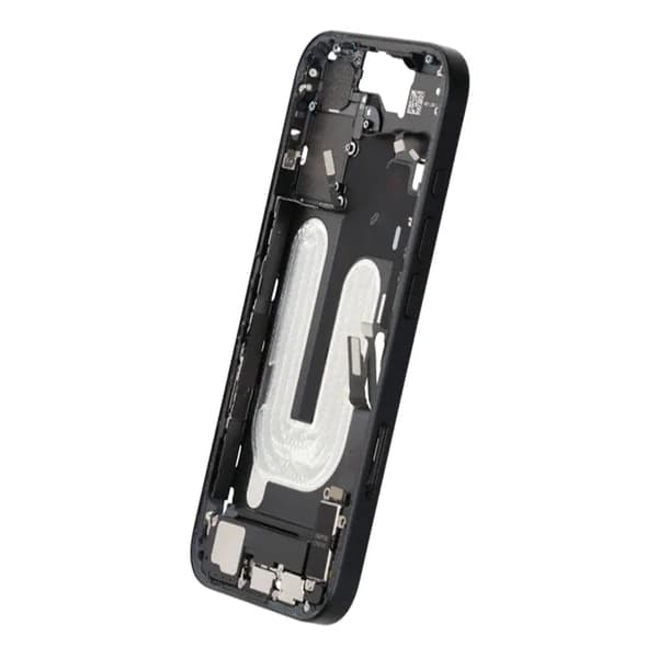 iPhone 16 Bagcover Midterramme Original Sort Med Små Dele