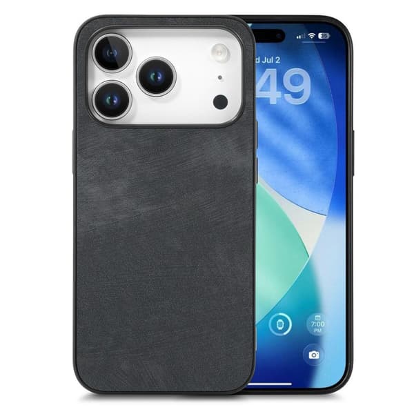 Etui i PU-læder iPhone 18 Pro, iPhone 17 Pro - Sort