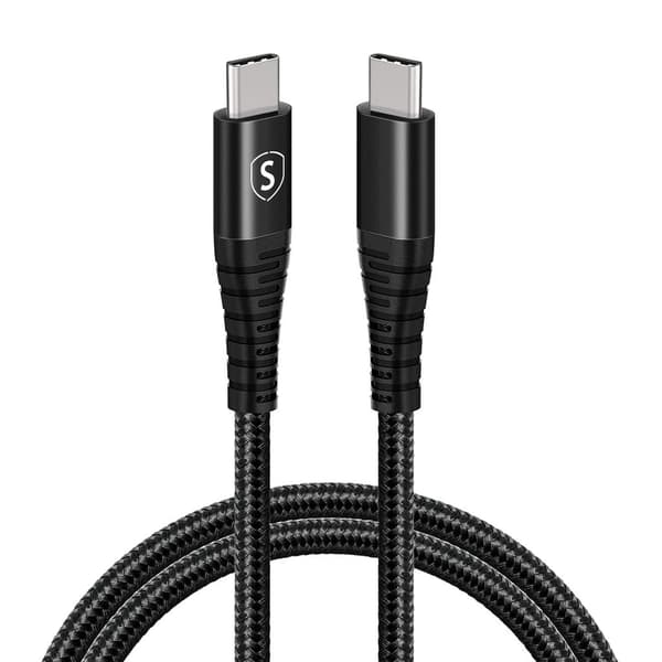 SiGN USB-C til USB-C Kabel 5A, 100W, 1m - Sort