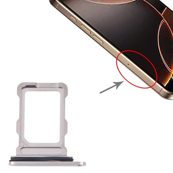 iPhone 16 Pro/16 Pro Max SIM-kortbakke Naturlig Titanium