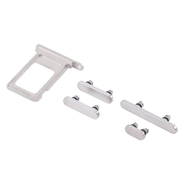 Knapper og SIM-kortholder til iPhone 16 Pro/16 Pro Max - Hvid