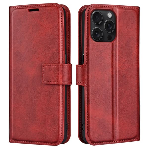 iPhone 16 Pro Lompakkokotelo - Punainen