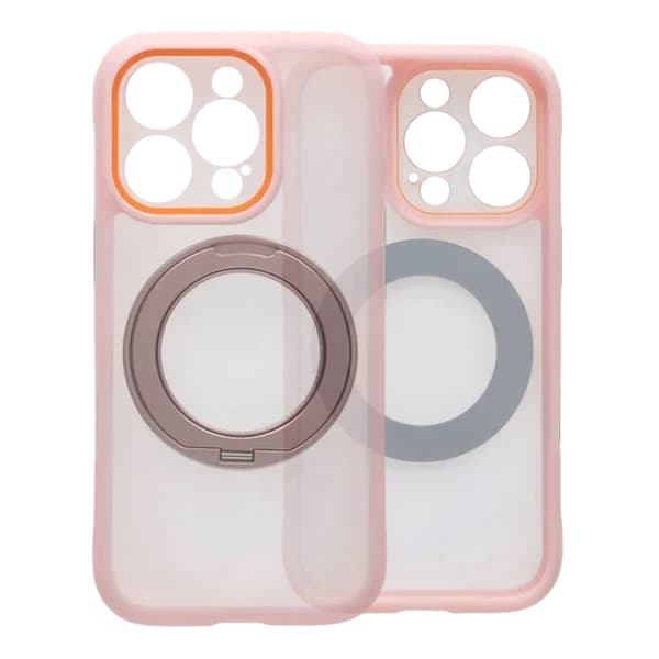 Etui med roterbart MagSafe-stativ til iPhone 16 Pro Max - Rosa