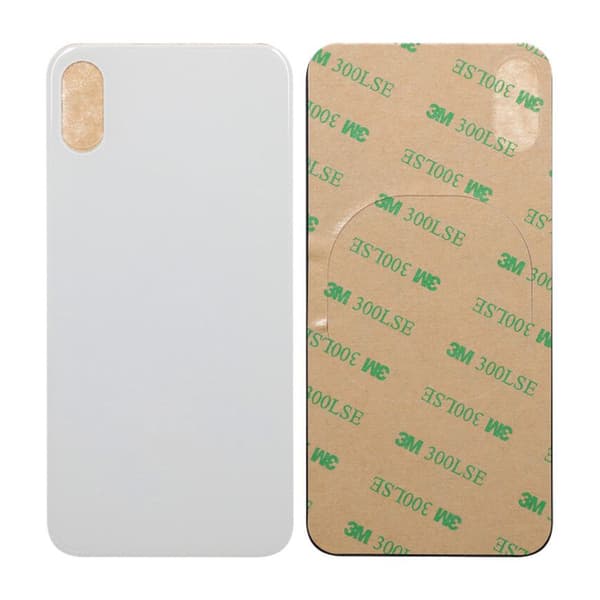 iPhone XS Max Bagside Glas - Hvid