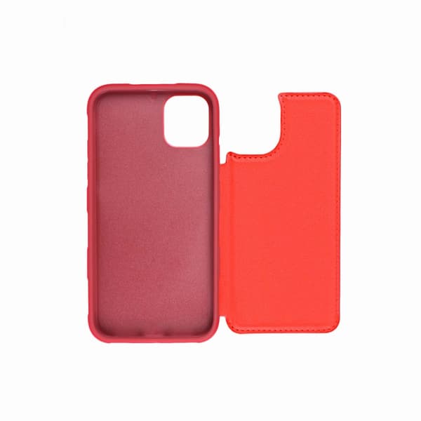 iPhone 11 Pro Max iskunkestävä kotelo korttipaikalla - Punainen