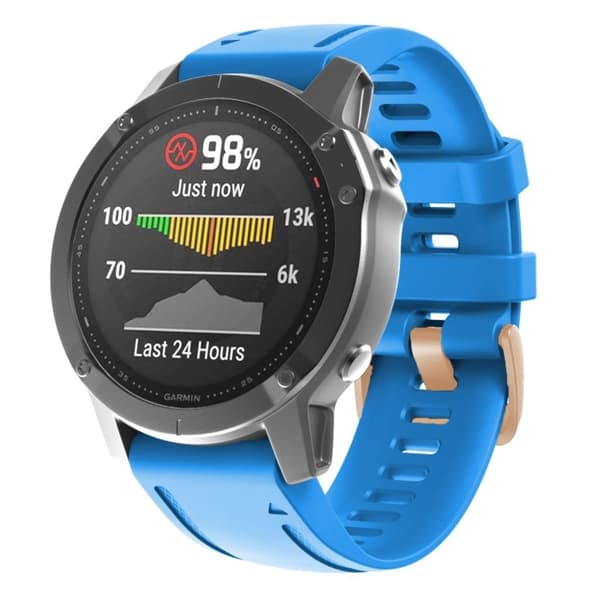 Garmin Fenix 7S / 6S Pro / 5S Plus Silikon Armbandsur - Blå