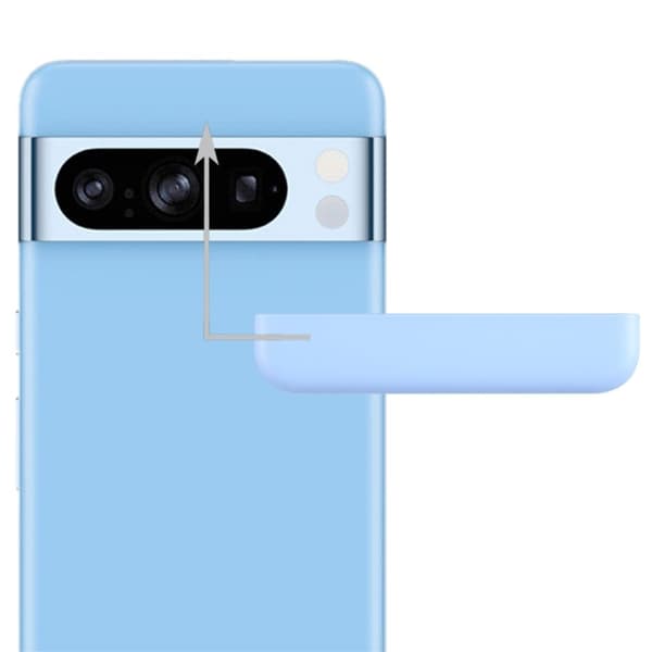 Google Pixel 8 Pro Främre Övre Bakre Skal - Blå