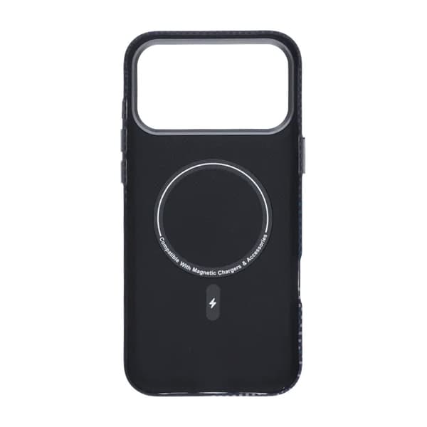 Aramidfiber Telefoncover til iPhone 17 Pro Max - Blå med gitter