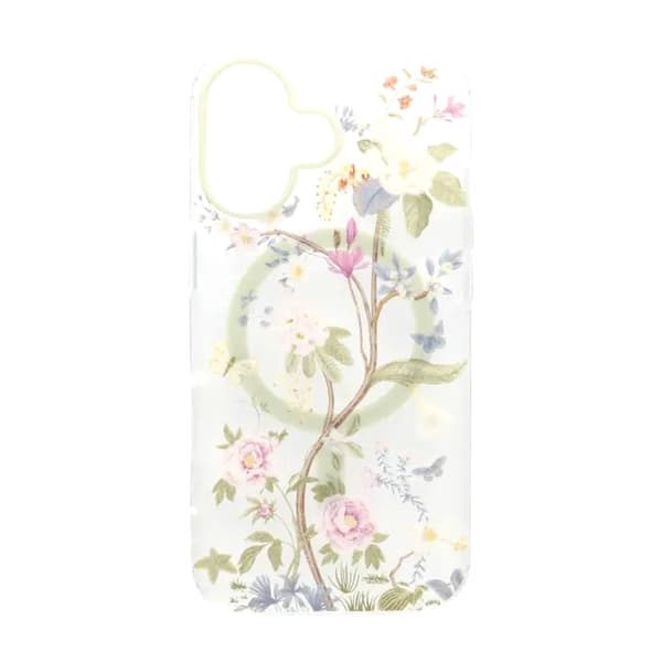 Malet blomstret mat magnetisk etui til iPhone 17 - H5