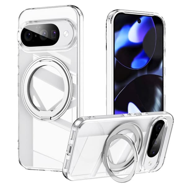 Google Pixel 11 / 11 Pro Cover med Ring Kickstand - Transparent