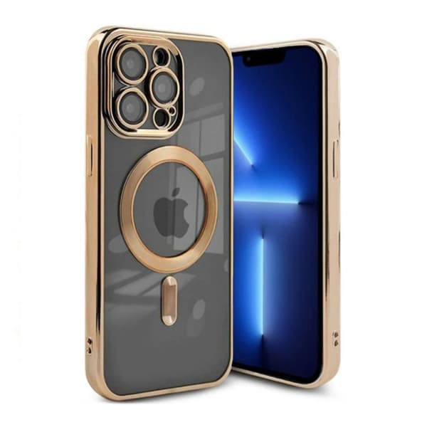 Luksus telefoncover med Magsafe iPhone 13 Pro Max - Guld