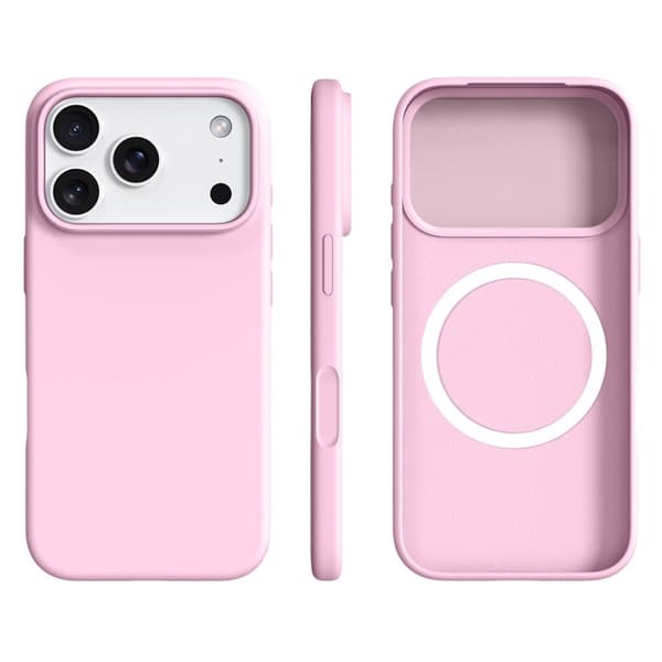 iPhone 18 Pro/17 Pro MagSafe -silikonikuori - Pinkki