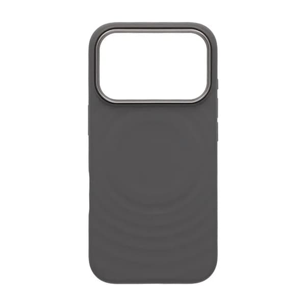 Cream wave flydende silikonecover til iPhone 17 Pro Mørkegrå