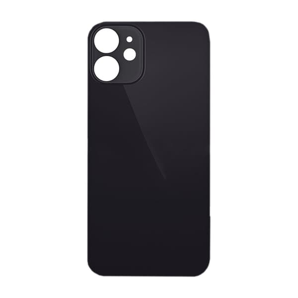iPhone 12 Bagglas med Klæbebånd - Sort