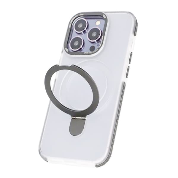 iPhone 15 Pro Max Mobilskal med Magsafe och Stativ - Grå