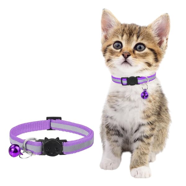 Pet Luminous Protective Cover Collar Purple
