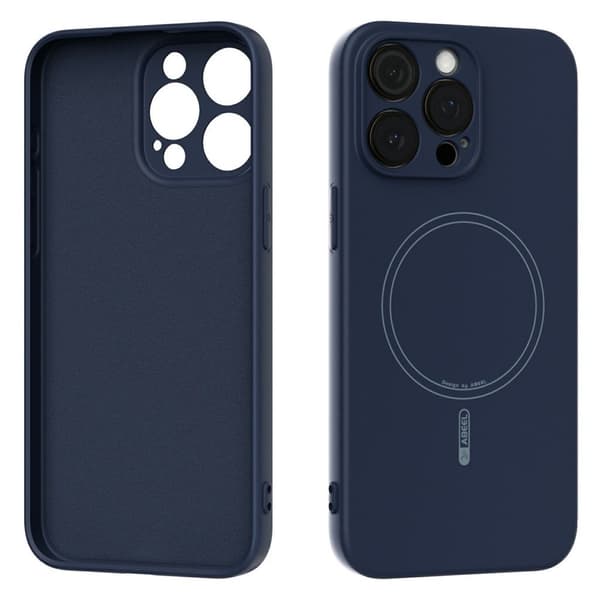 Abeel iPhone 13 Pro Max Cover MagSafe Flydende Silikone - Mørkeblå