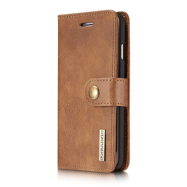 DG.MING iPhone 7/8/SE 2020/SE 2022 Kunstlæder Wallet Case - Brun