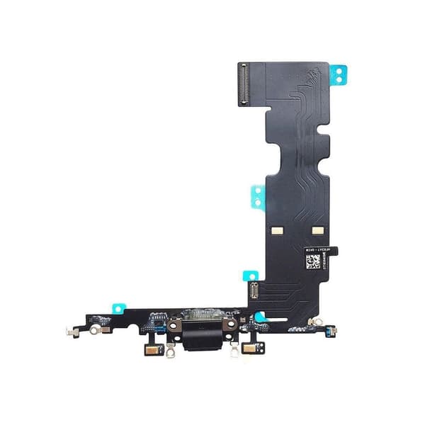 iPhone 8 Plus Opladningsmikrofon Flex - Sort