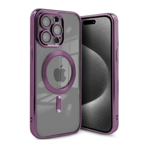 Luksus telefoncover med Magsafe iPhone 15 Pro Max - Lilla