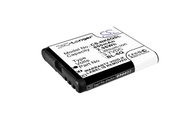 Batteri til BL-6Q erstatningsbatteri