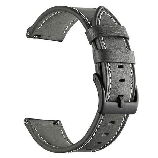 Garmin Venu -kellon nahkaranneke, 20 mm - Harmaa