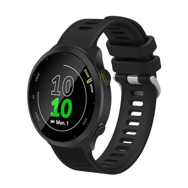 Garmin Forerunner 45 / 45S Silikone Urrem - Sort
