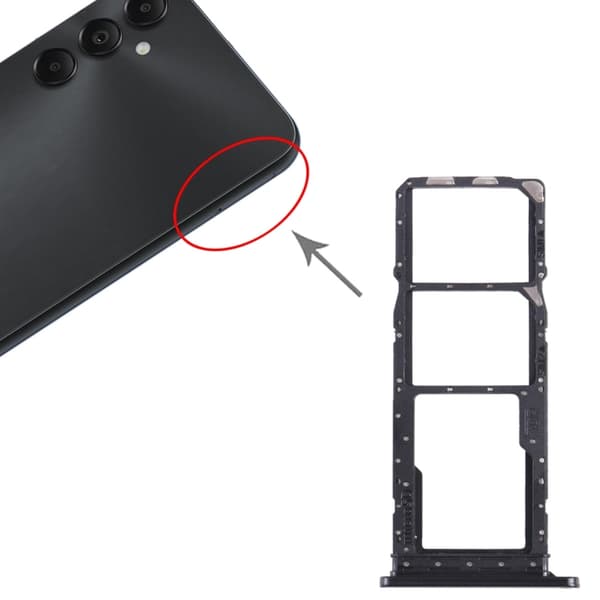 Samsung Galaxy A05S SIM-kortholder - Sort