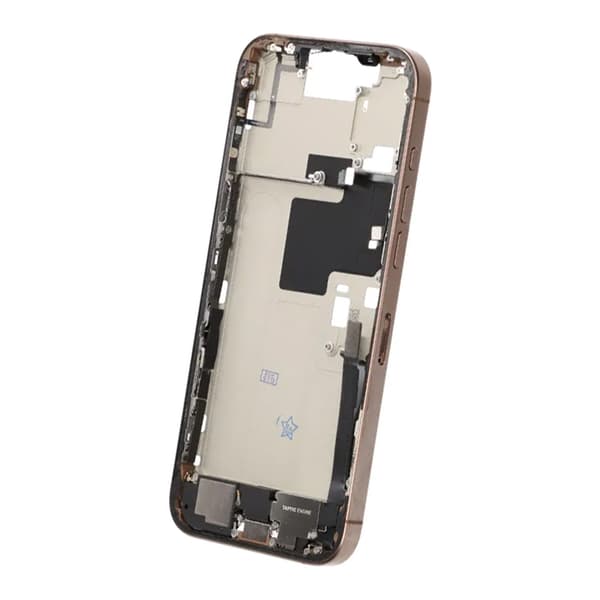 Mellemramme med smådele til iPhone 16 Pro Max - Sandfarvet Titanium OEM