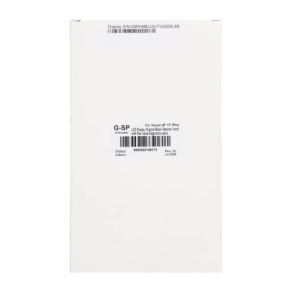 iPhone 17 Pro OLED Skärm Original Begagnad - Diagnostik Pass