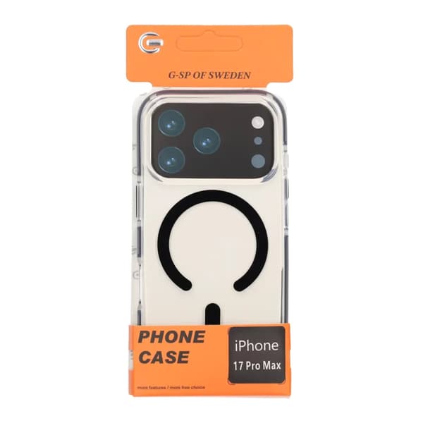 Mobilcover Magnet Dobbelt Beskyttelse til iPhone 17 Pro Max - Sort
