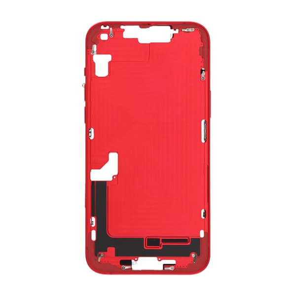 iPhone 14 Plus Mittenram med smådelar OEM - Röd
