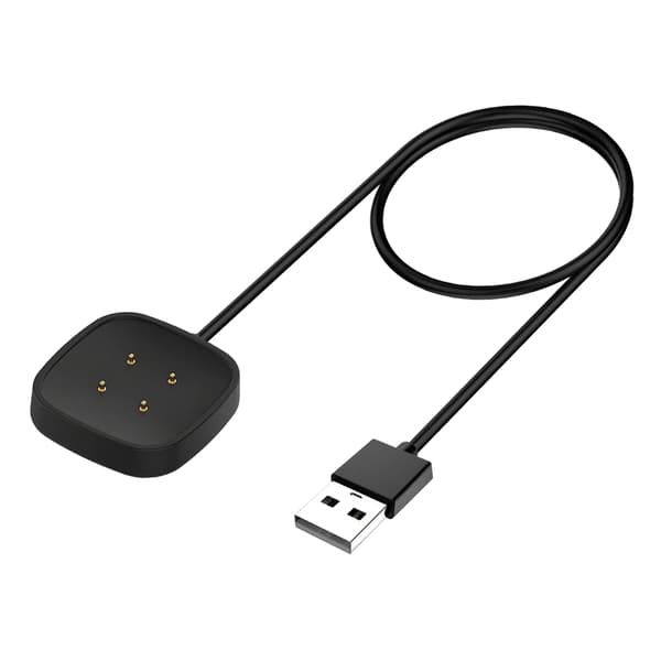 Opladerkabel USB til Fitbit Versa 4 og 3 og Sense - 4-bens Universal