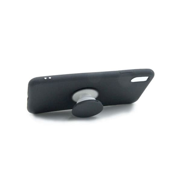 iPhone XS Max Cover Med Kickstand Stativ TPU - Sort