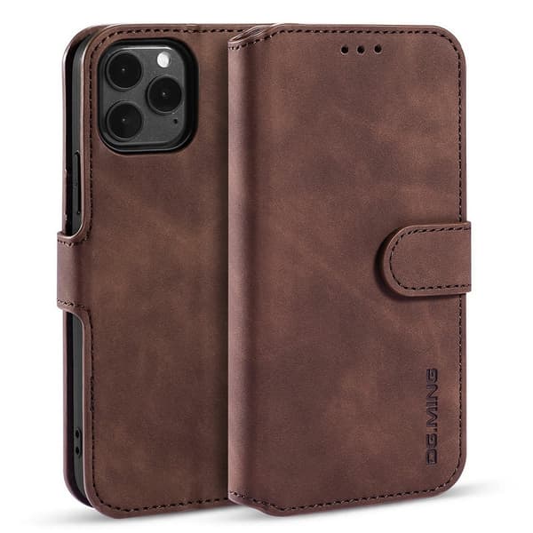 DG.MING Retro Plånboksfodral för iPhone 13 - Kaffe