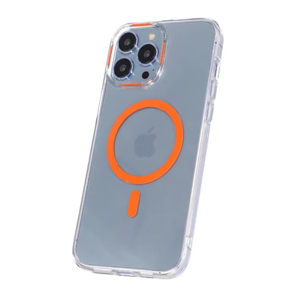iPhone 15 Pro Max Stöttålig Mobilskal med Magsafe - Orange