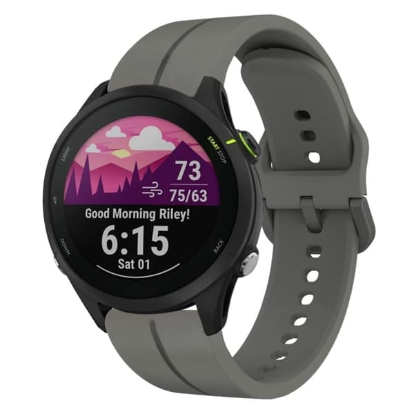Garmin Forerunner 255 Silikone Urrem - Grå