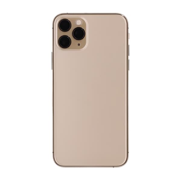 iPhone 11 Pro Max Bagside med Komplet Ramme Premium - Guld