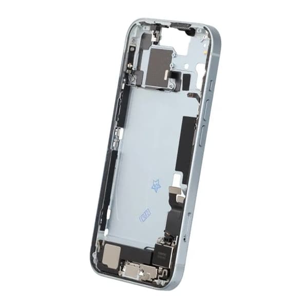 Mittenram med smådelar för iPhone 15 - Blå OEM