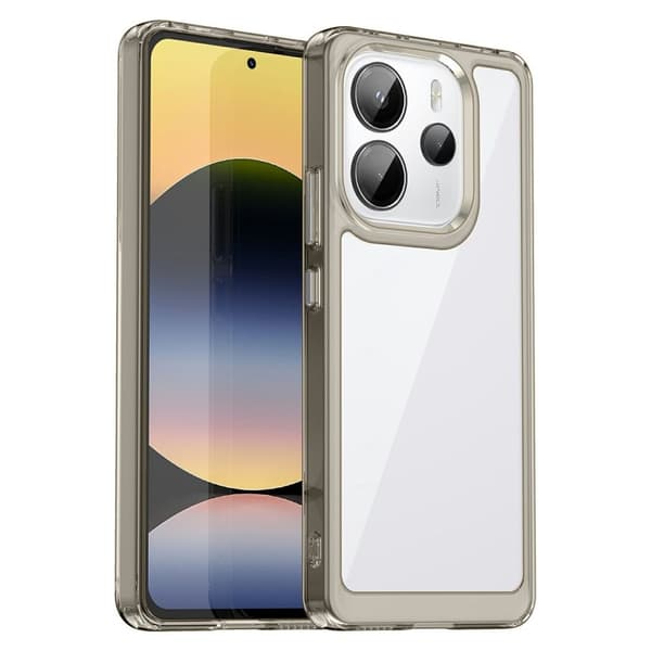 Xiaomi Redmi Note 14 4G Akrylskal - Transparent/Grå