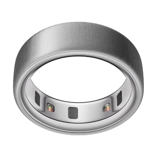 Oura Ring 4 Smart Ring Børstet Sølv Størrelse 14 - Ny stand