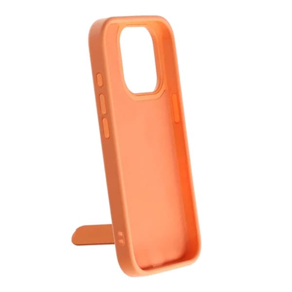 Etui med udfoldeligt roterende stativ til iPhone 16 Pro Max - Orange
