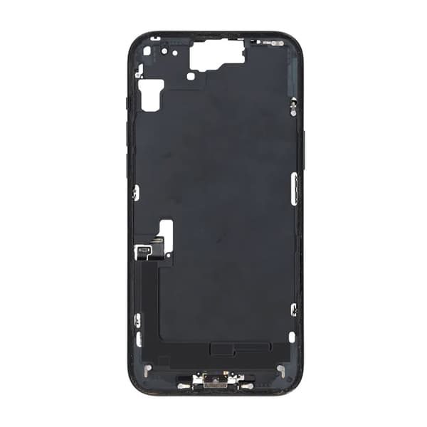 Mellemramme med smådele til iPhone 15 Plus - Sort OEM