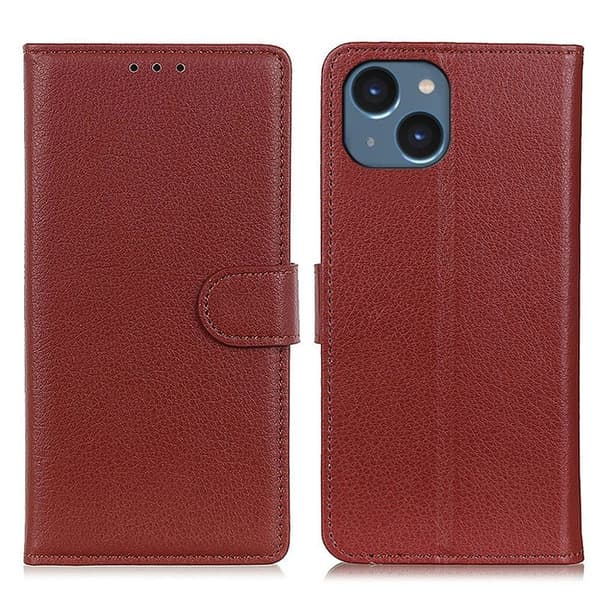 Anti-ridse iPhone 15 Plus cover - Brun