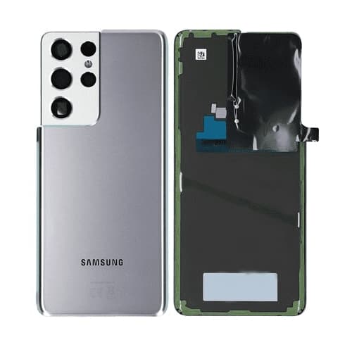 Samsung Galaxy S21 Ultra Bagside Med Tape - Phantom Silver