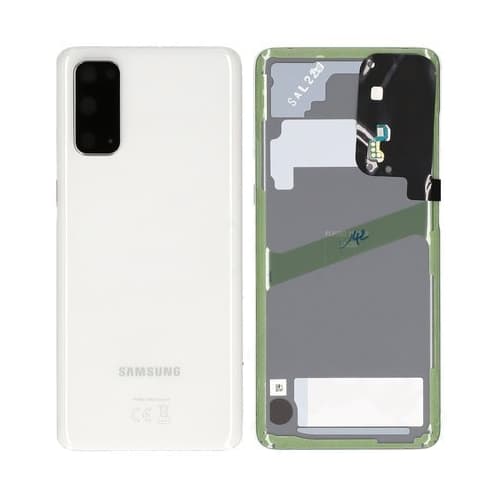 Galaxy S20 Bagcover Hvid