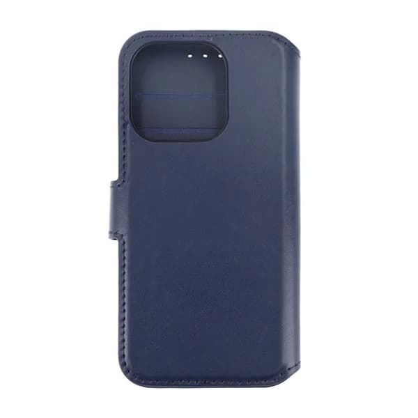 iPhone 15 Pro Max Plånboksfodral Läder Rvelon - Blå