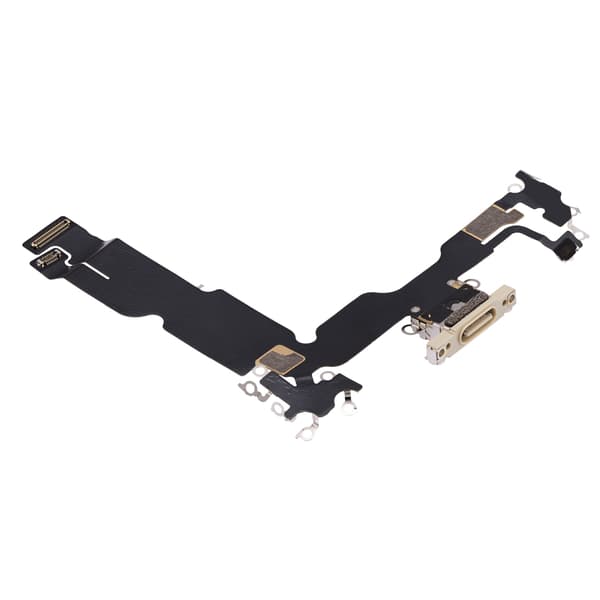 iPhone 15 Plus Opladerstik Flexkabel Gul Original