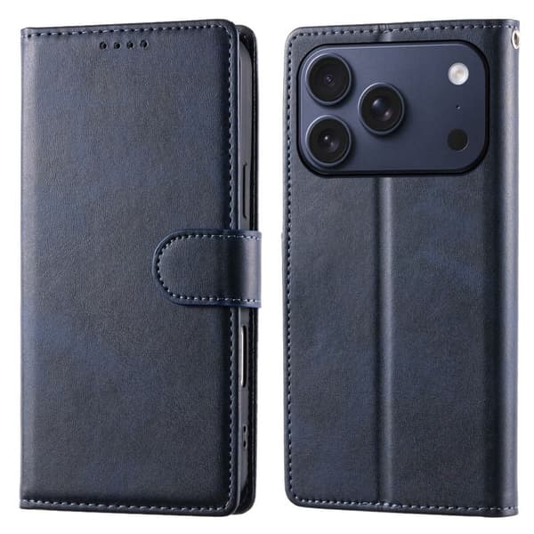 Plånboksfodral med stativ iPhone 18 Pro, iPhone 17 Pro - Blå