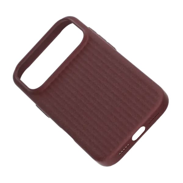 Corrugated Rock Sand Magnetic Case - iPhone 17 Pro Red